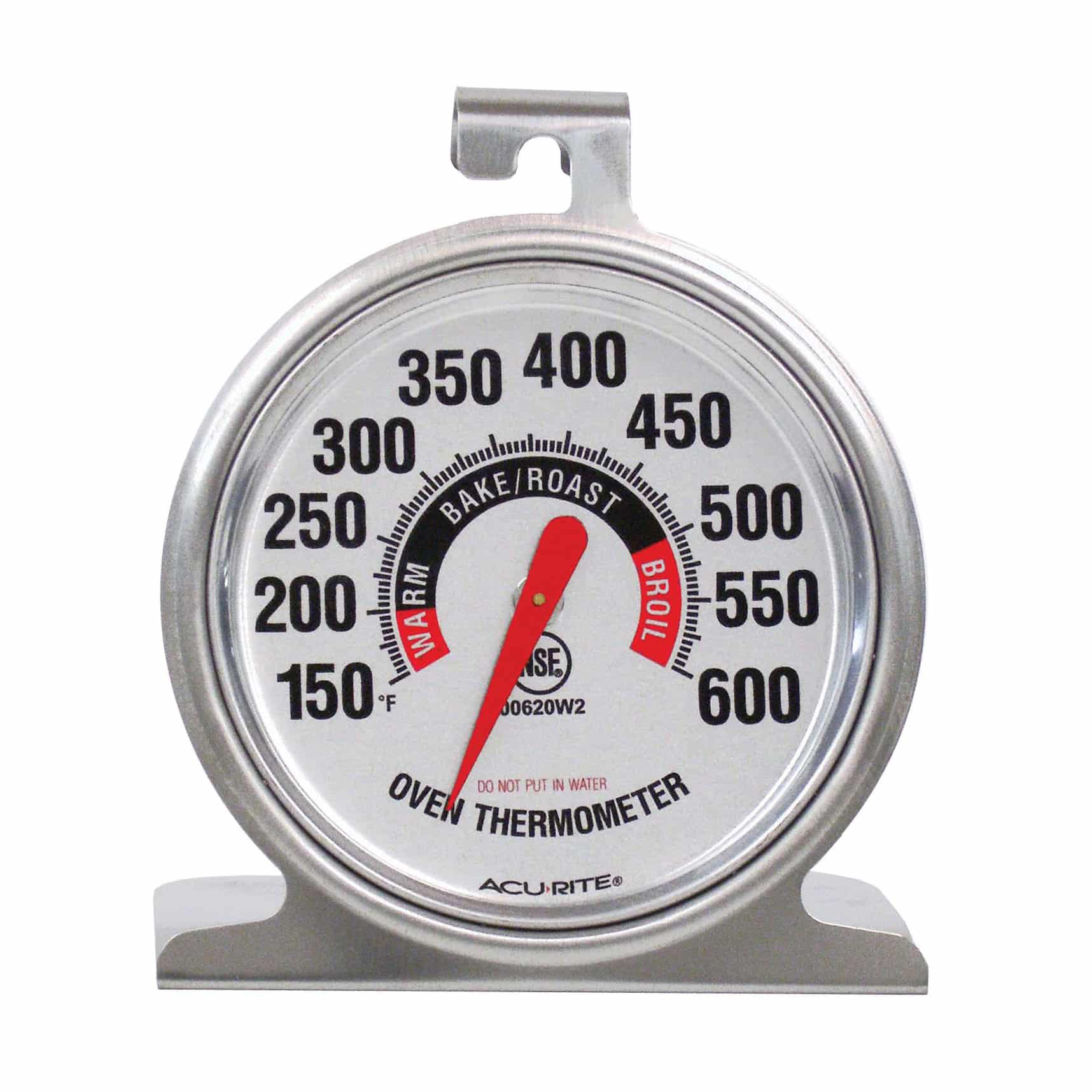 4. AcuRite Stainless Steel Oven Thermometer 