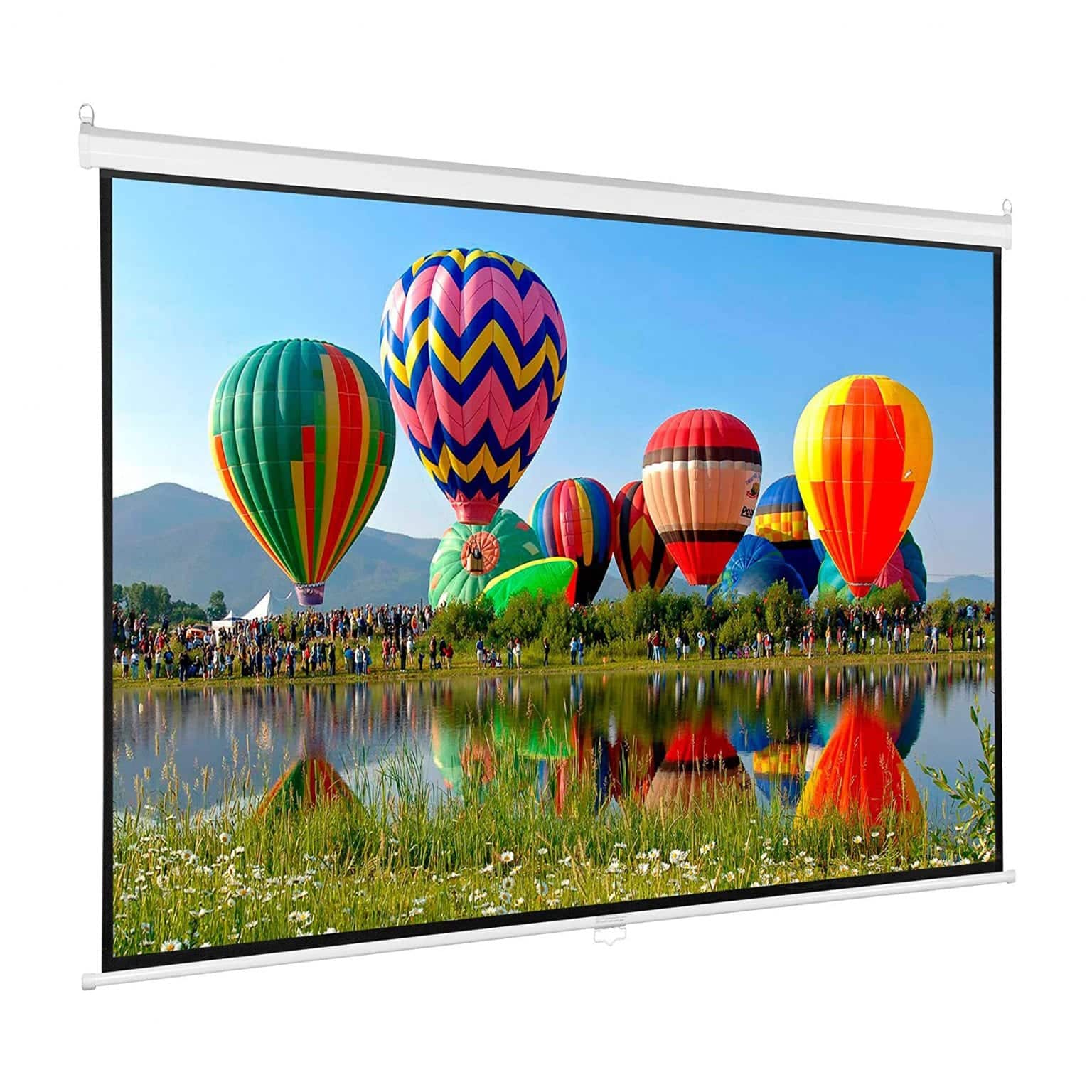 2. Vivo 80 Inch HD Projection Pull Down Projector Screen 1536x1536 